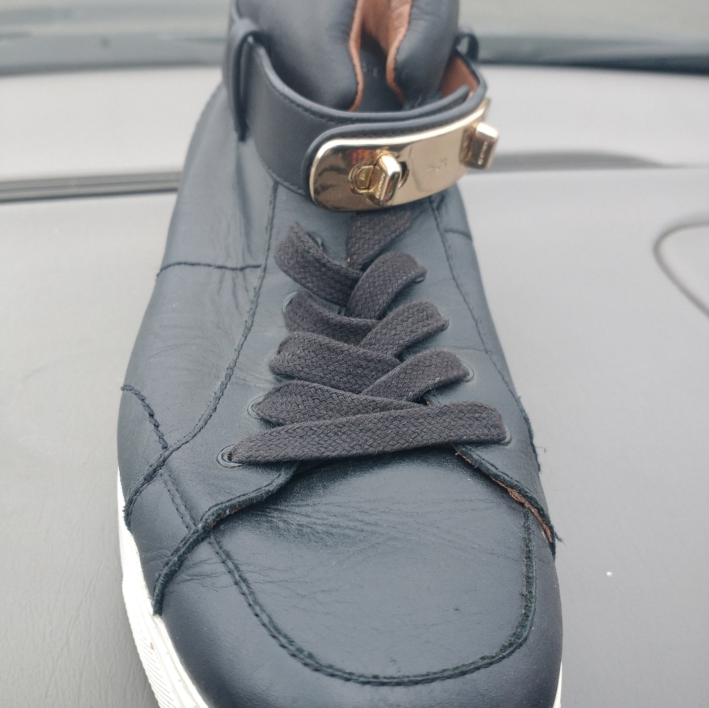 COACH swagger sneakers, blk, size 10s